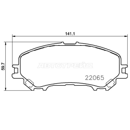 Колодки тормозные перед NISSAN X-TRAIL T32/QASHQAI J11 BREMBO