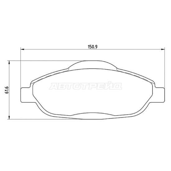 Колодки тормозные передн PEUGEOT 3008/308CC/308SW/5008 BREMBO