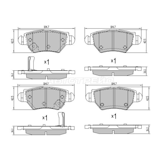 Колодки тормозные зад OPEL ASTRA G 98-05/ZAFIRA A 99-05 SAT