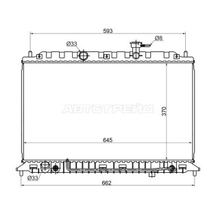 Радиатор KIA RIO II 1.4/1.6  2005- SAT