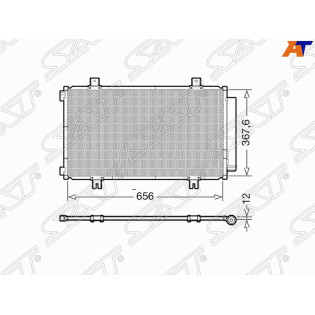 Радиатор кондиционера Suzuki SX4 13- / Vitara 14- SAT