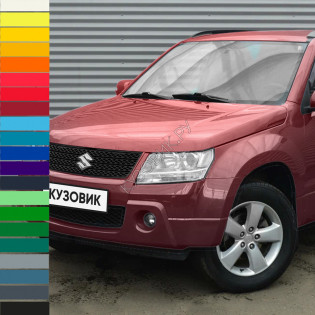 Бампер передний в цвет кузова Suzuki Grand Vitara 2 (2008-2012) рестайлинг без отверстий под омыватели